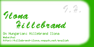 ilona hillebrand business card